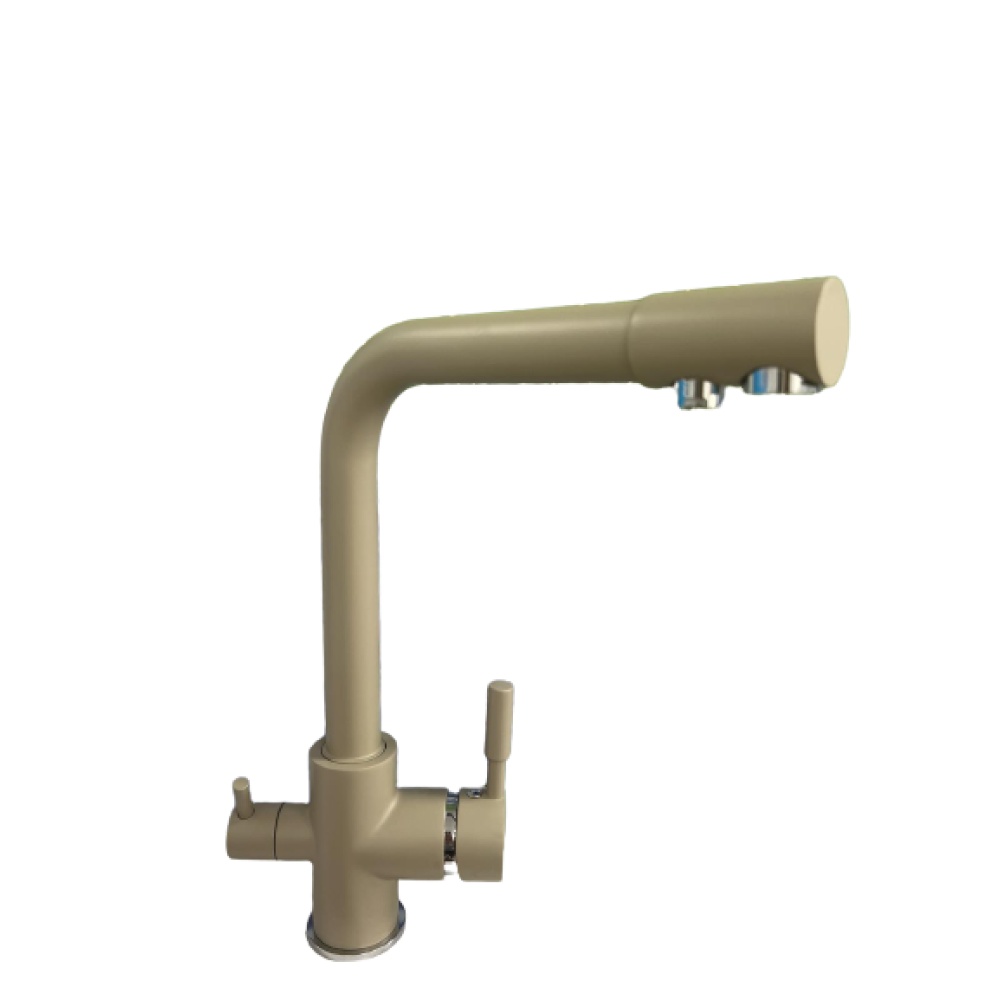 Кухненски трипътен смесител Faucet бежов Кухненски трипътен смесител Faucet бежов